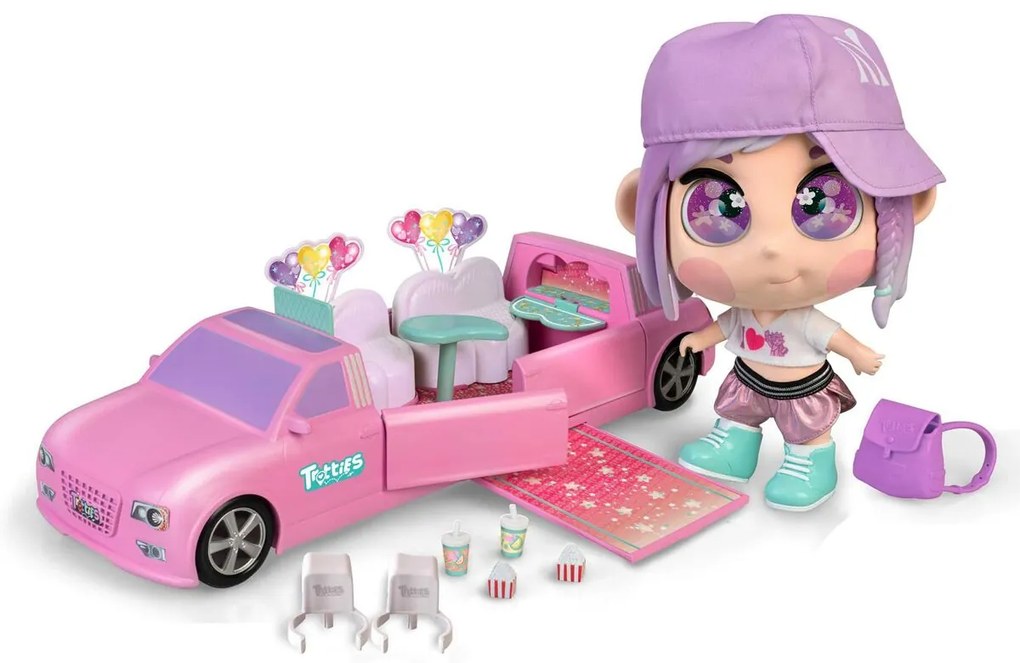 Boneca Trotties Trottie Emma  44 cm Carro 25 cm