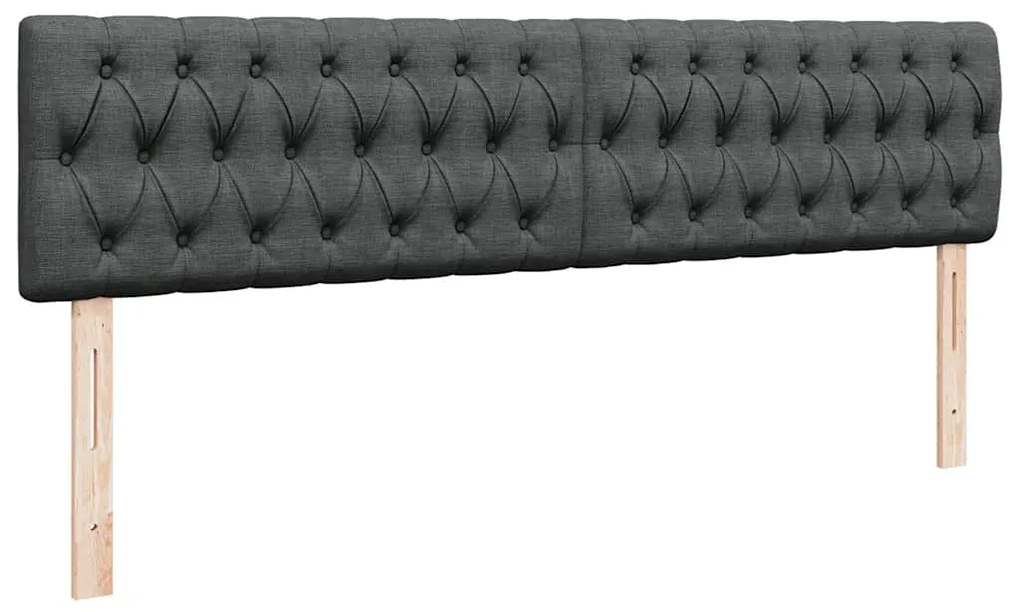 Estrutura de cama otomana com colchão 200x200cm cinzento-escuro