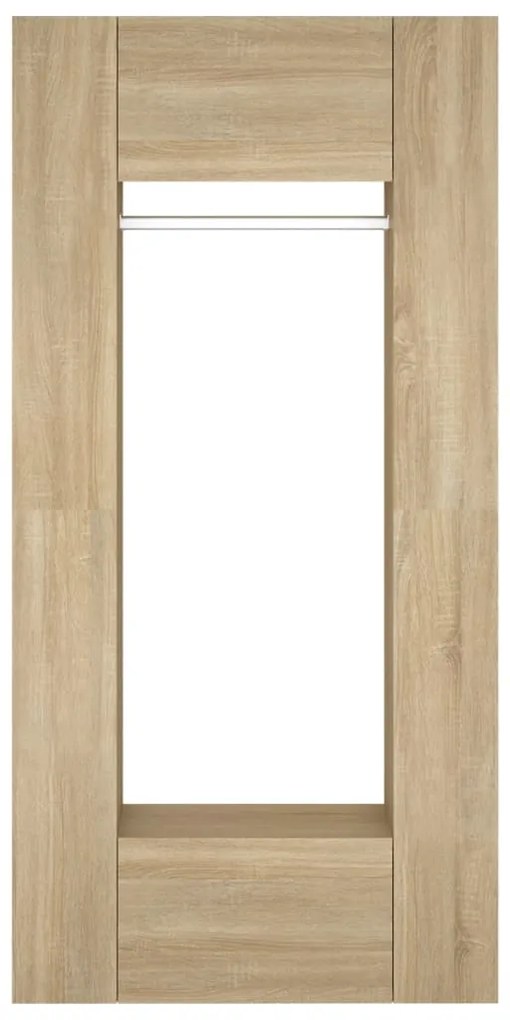 Armários de corredor 2 pcs derivados de madeira carvalho sonoma