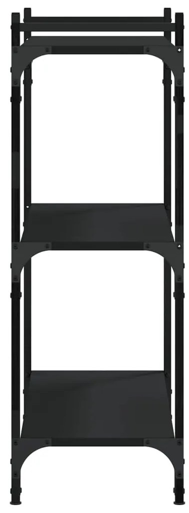 Estante c/ 3 prateleiras 80x30x86 cm derivados de madeira preto