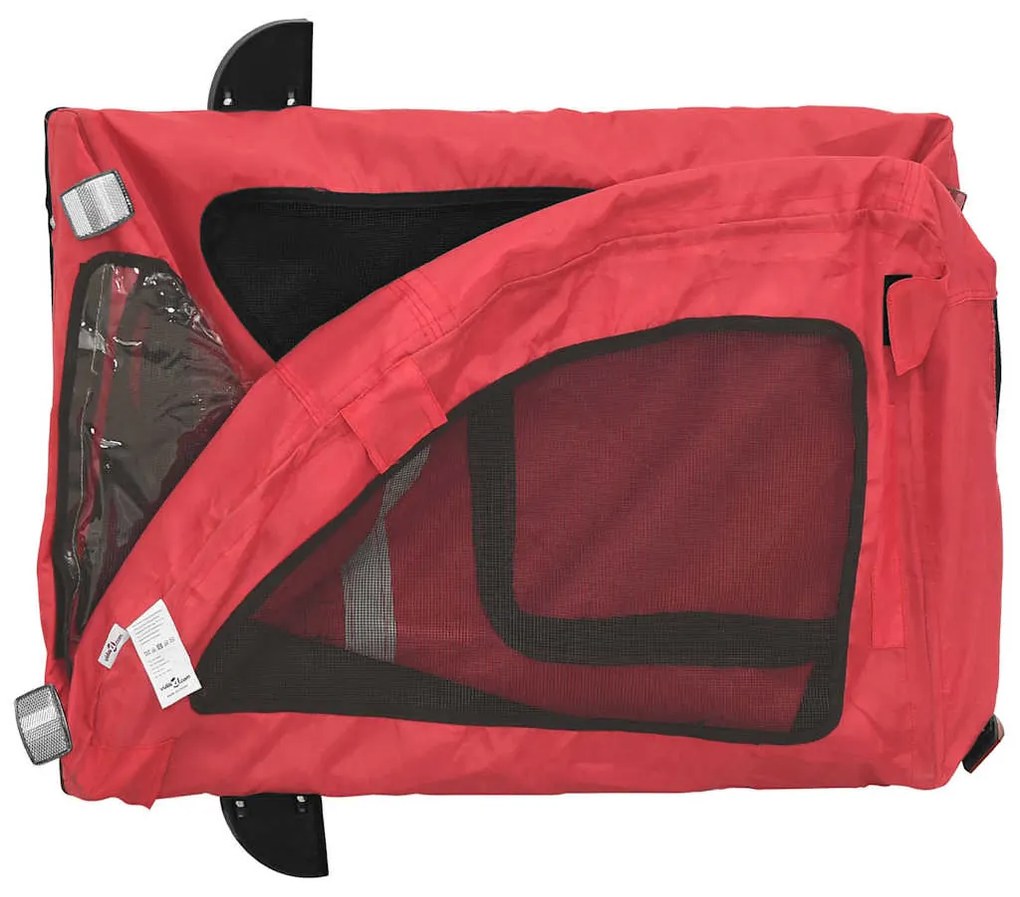Reboque bicicleta animais tecido oxford/ferro vermelho