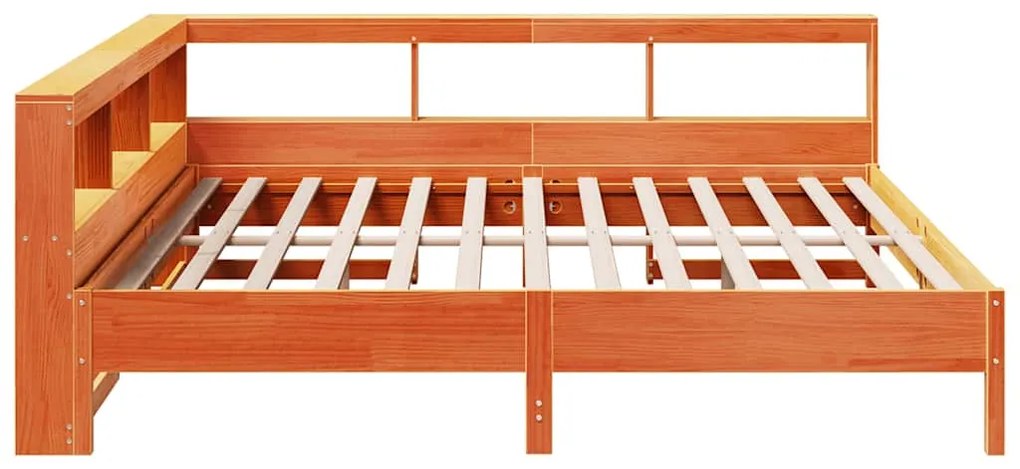 Cama com estante sem colchão 180x200 cm pinho maciço