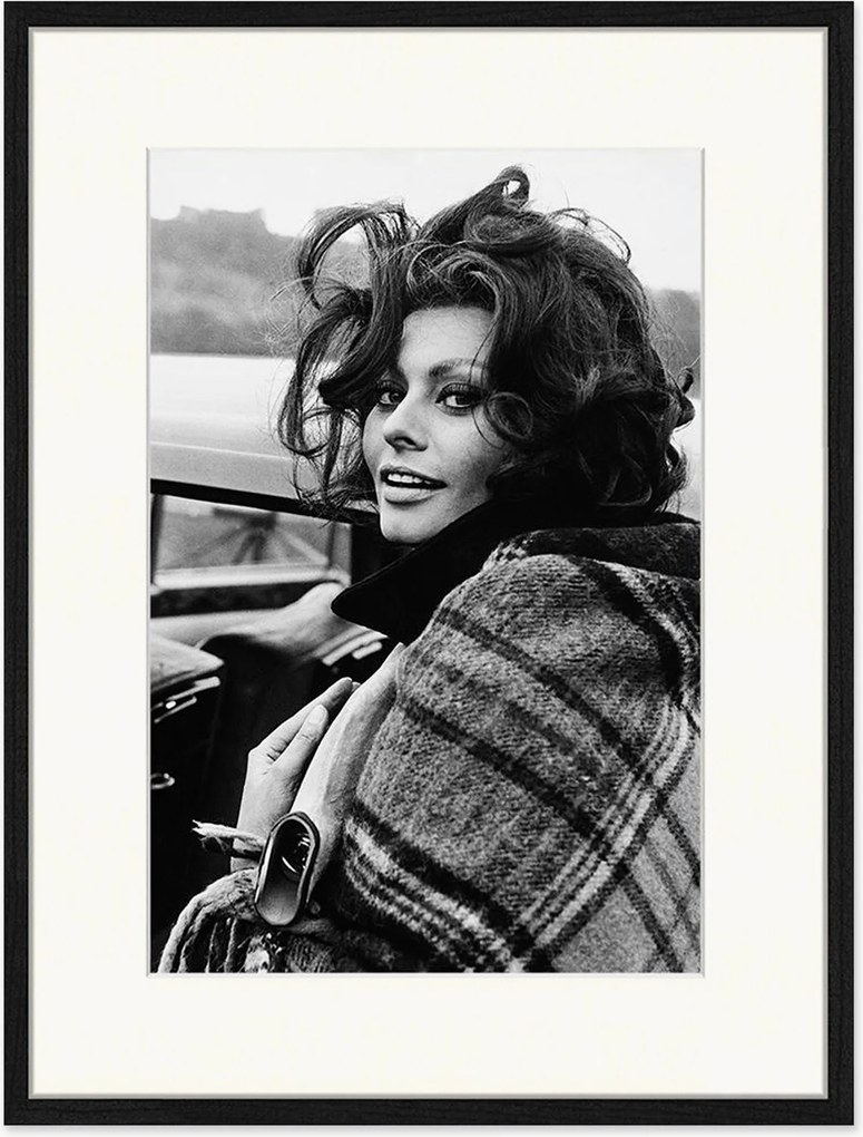 Impressão digital emoldurada Sophia Loren
