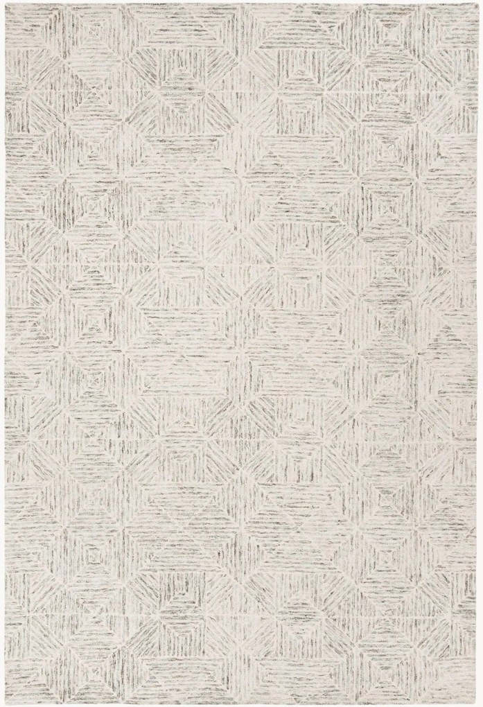 Tapete em lã artesanal de pelo curto Delyth