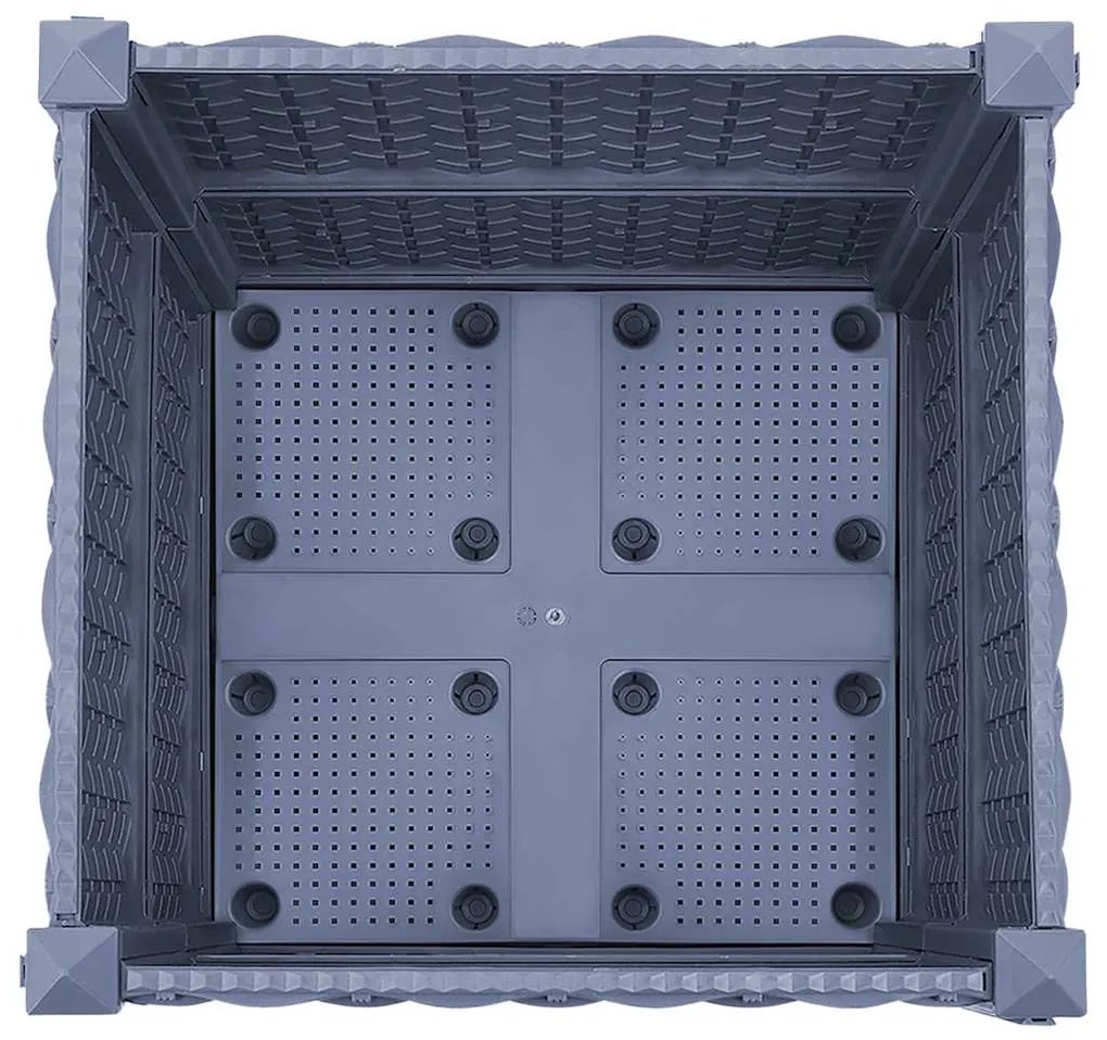 Canteiro elevado 40x40x38 cm polipropileno
