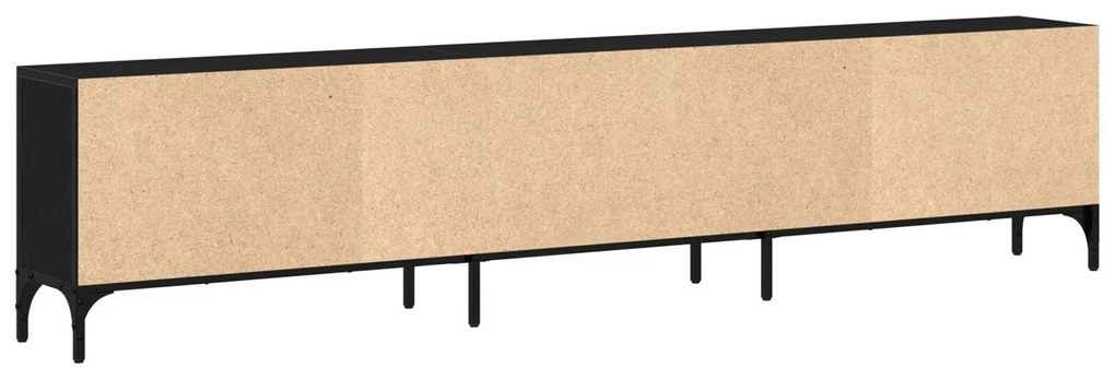 Armário para TV vidaXL com Gaveta Preto Carvalho 200x25x44 cm Madeira