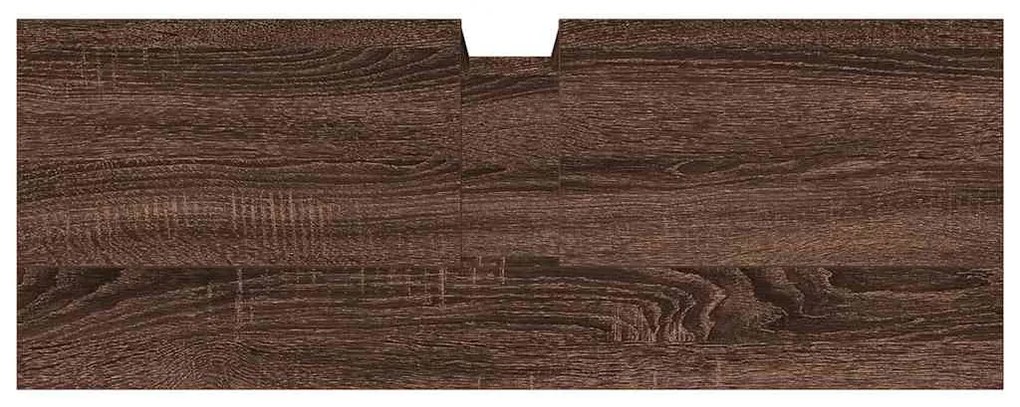 Móvel lavatório 80x30x60cm derivados madeira carvalho castanho
