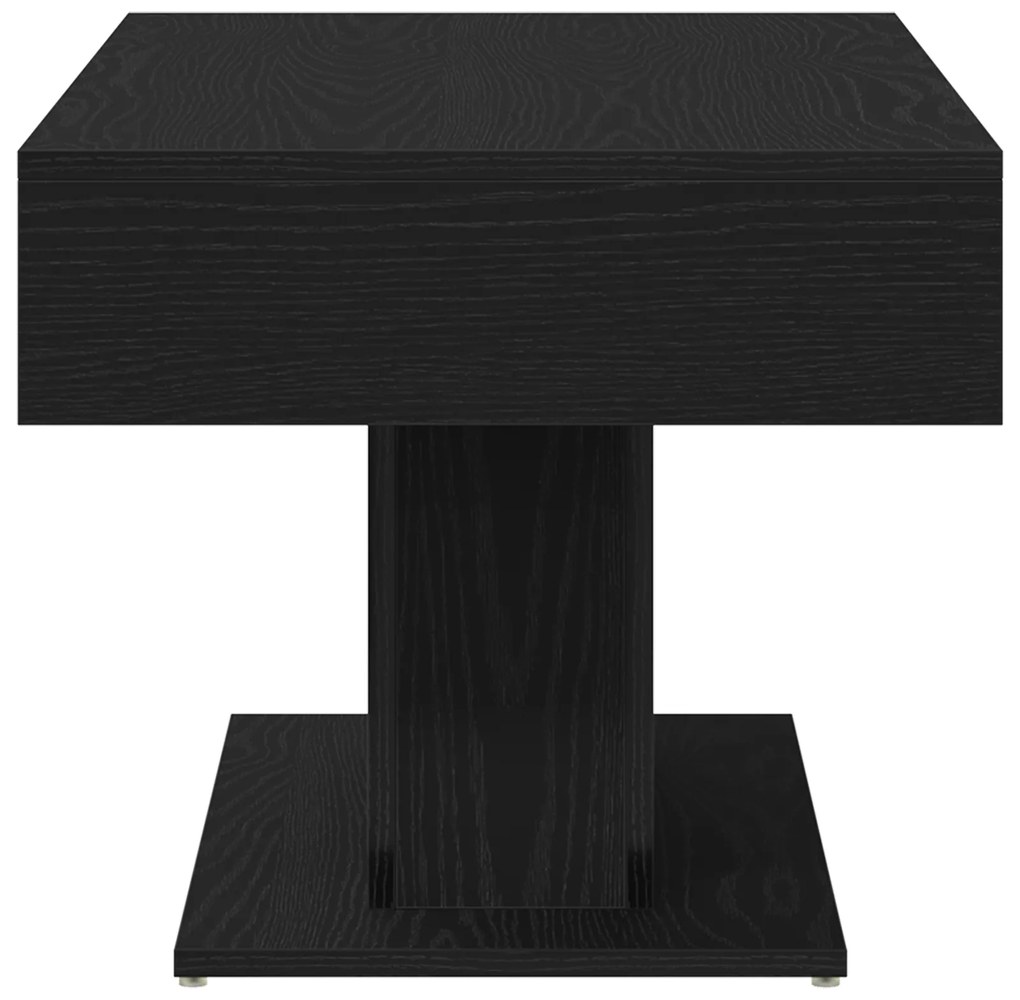 Mesa de Café vidaXL Preta em Carvalho 96x50x45 cm Madeira Revestida