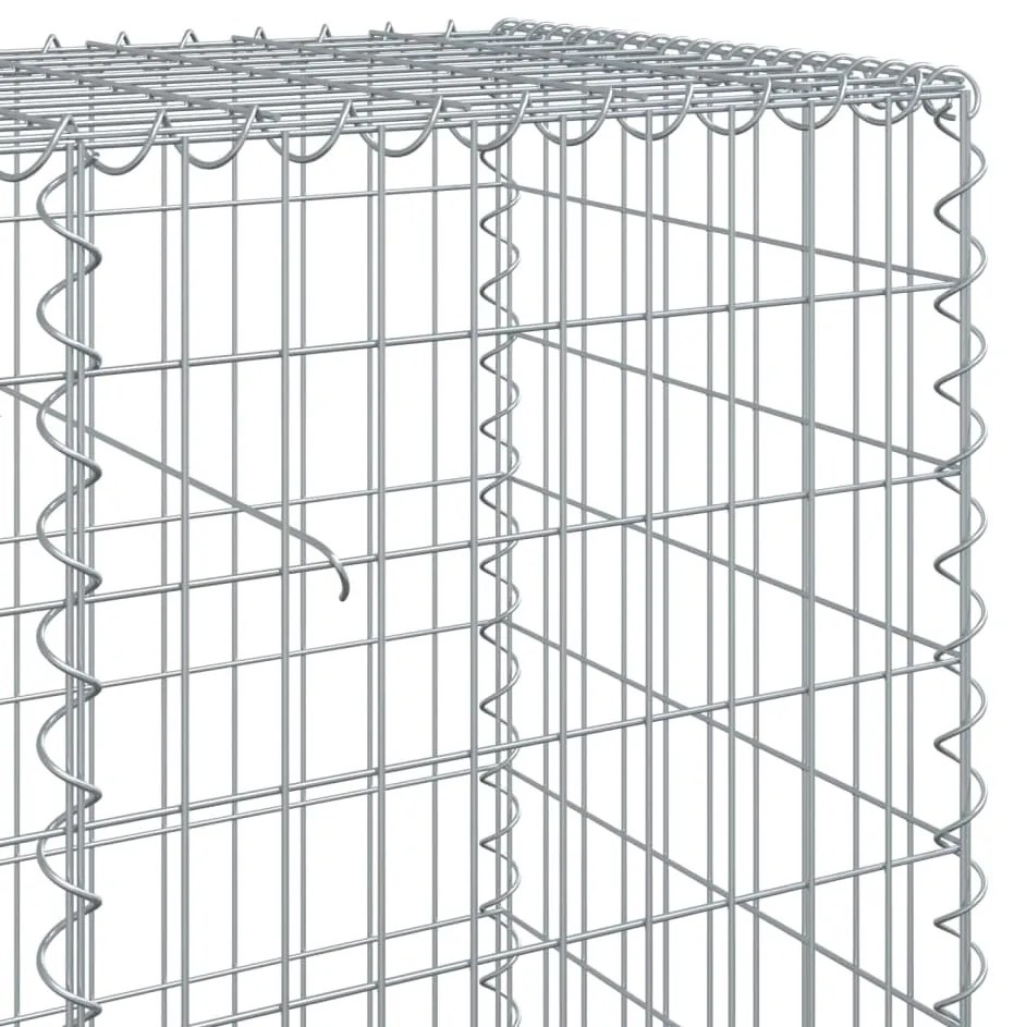 Cesto gabião com cobertura 700x50x100 cm ferro galvanizado