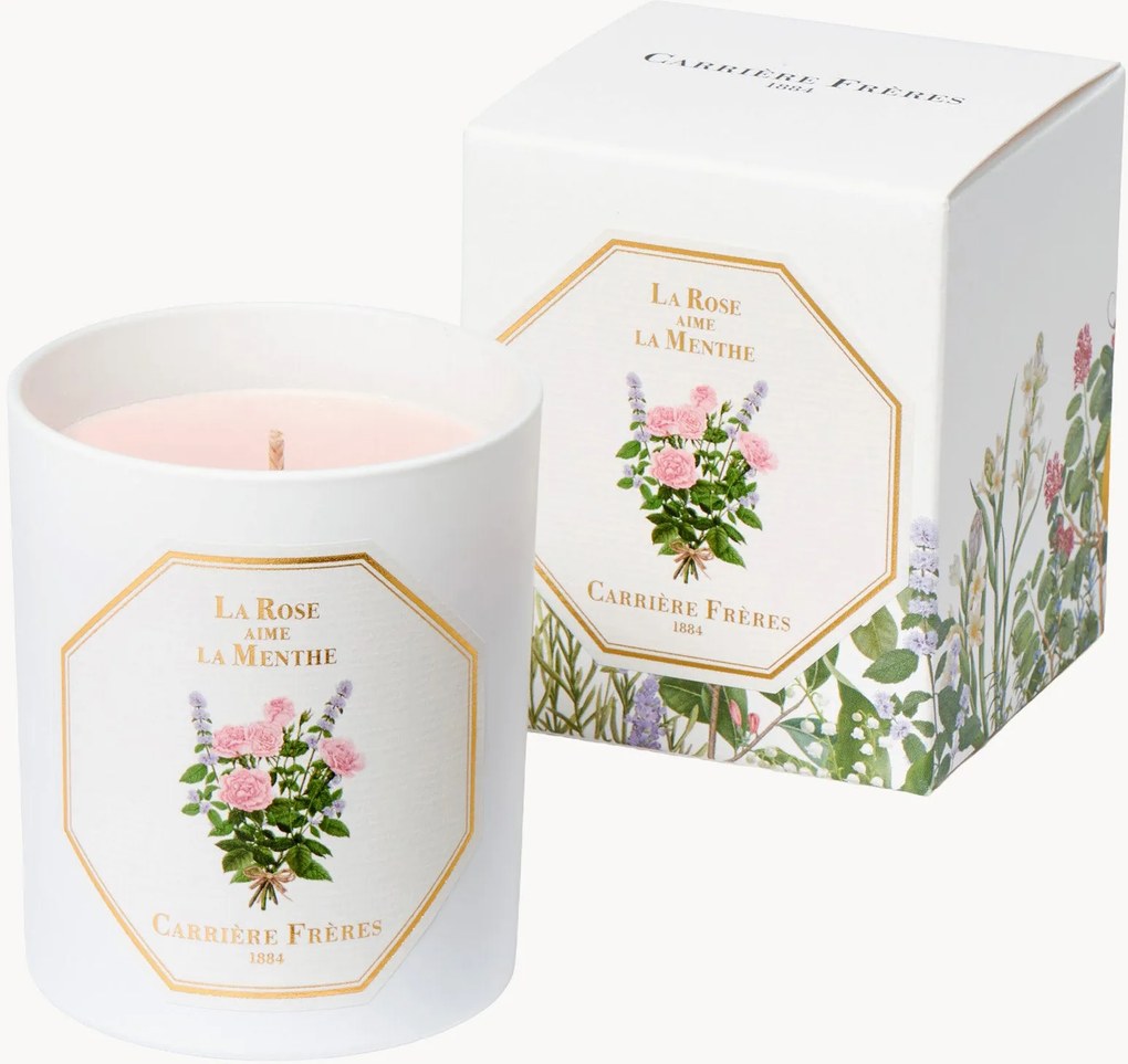 Vela perfumada La Rose Aime La Menthe (floral, fresca, tónica)
