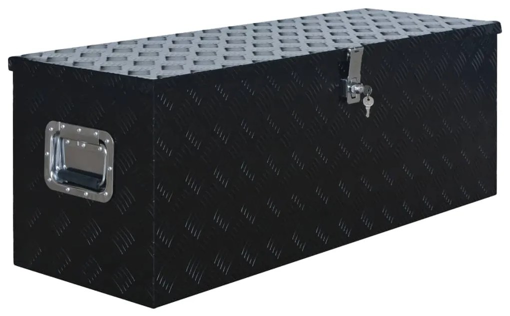 Caixa de alumínio 1085x370x400 mm preto