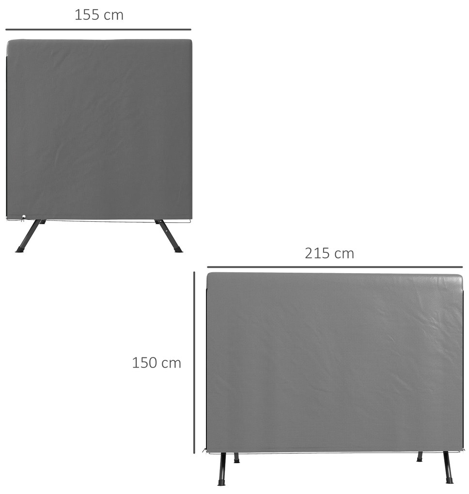Capa Protetora para Baloiço de Jardim de 3 Lugares 215x155x150 cm Impe
