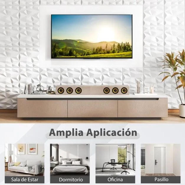 50 peças de painéis decorativos para paredes 3D em PVC impermeável para casa 30 x 30 x 2 cm branco