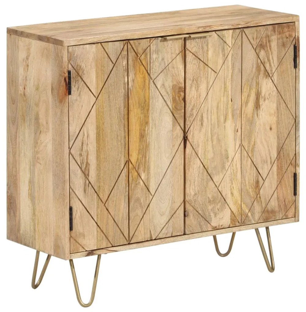 vidaXL Aparador 80x30x75 cm madeira de mangueira maciça