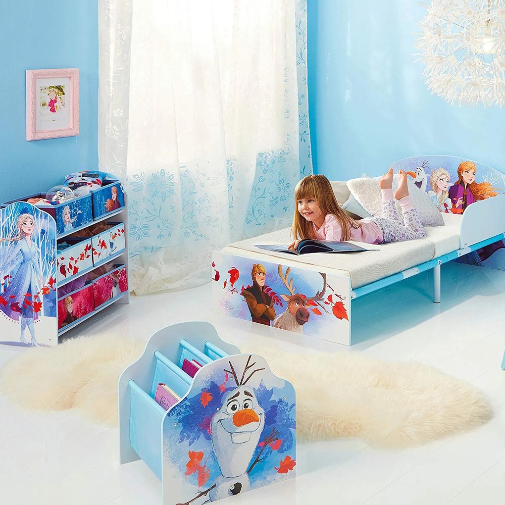 CAMA INFANTIL FROZEN 2 INCLUI COLCHÃO E ALMOFADA ROSA