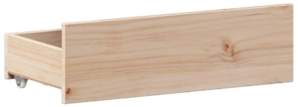Cama sem colchão com cabeceira 135x190 cm pinho maciço