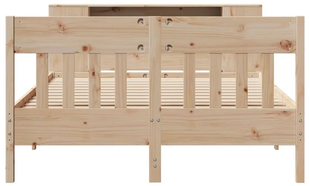 Cama com estante sem colchão 120x200 cm pinho maciço