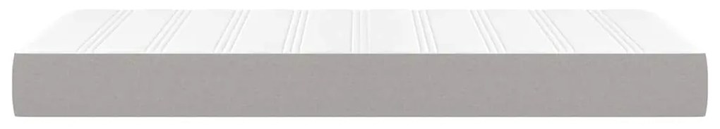Colchão molas ensacadas infantil 80x160 cm tecido cinza-claro