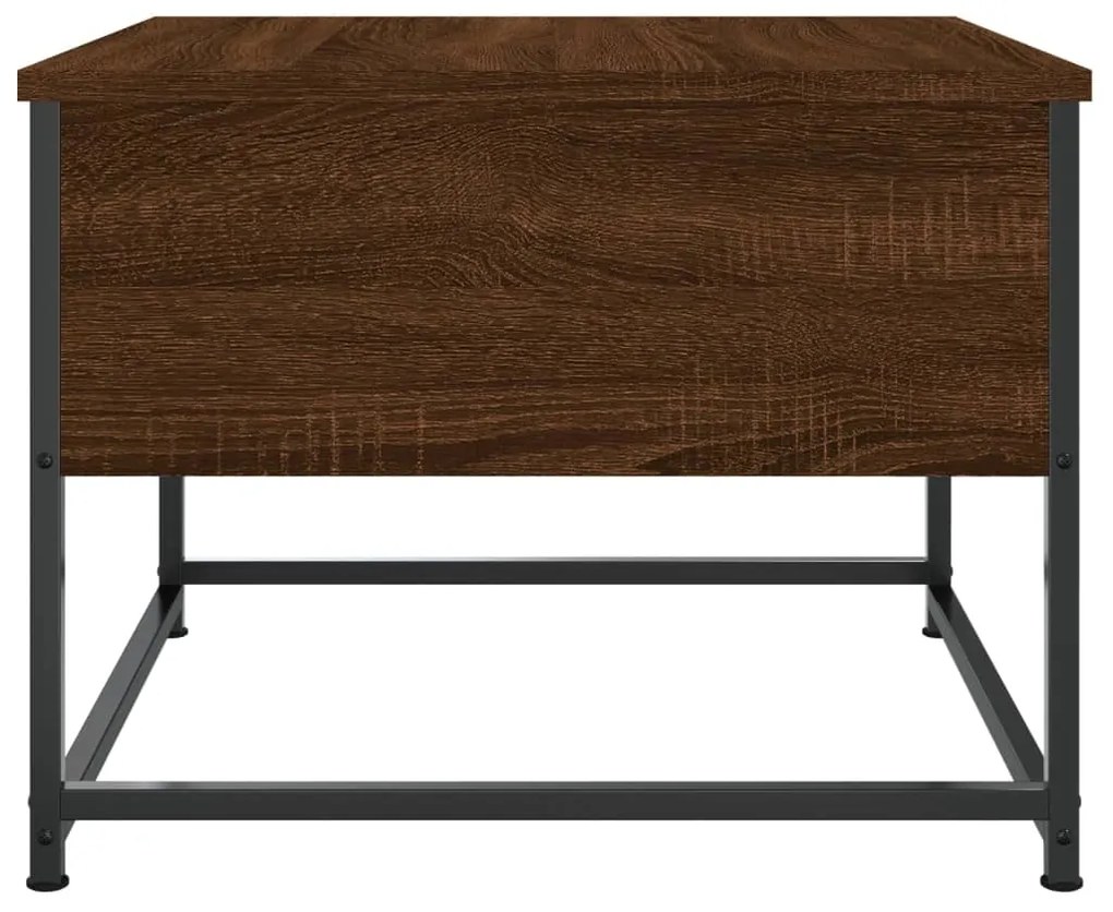 Mesa centro 51x51x40 cm derivados de madeira carvalho castanho