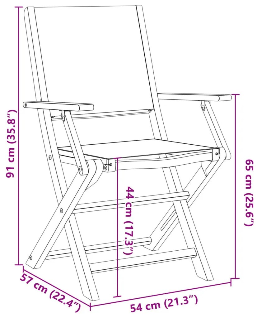 Cadeiras de jardim 2 pcs acácia maciça/tecido padrão de folhas