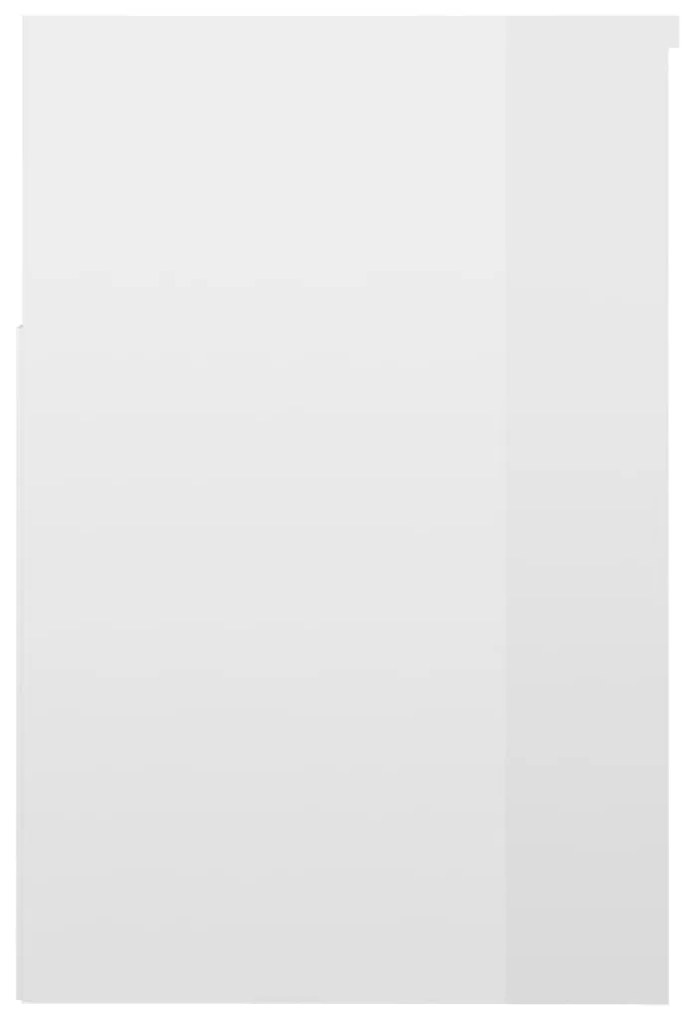 Banco sapateira 60x30x45 cm contraplacado branco brilhante