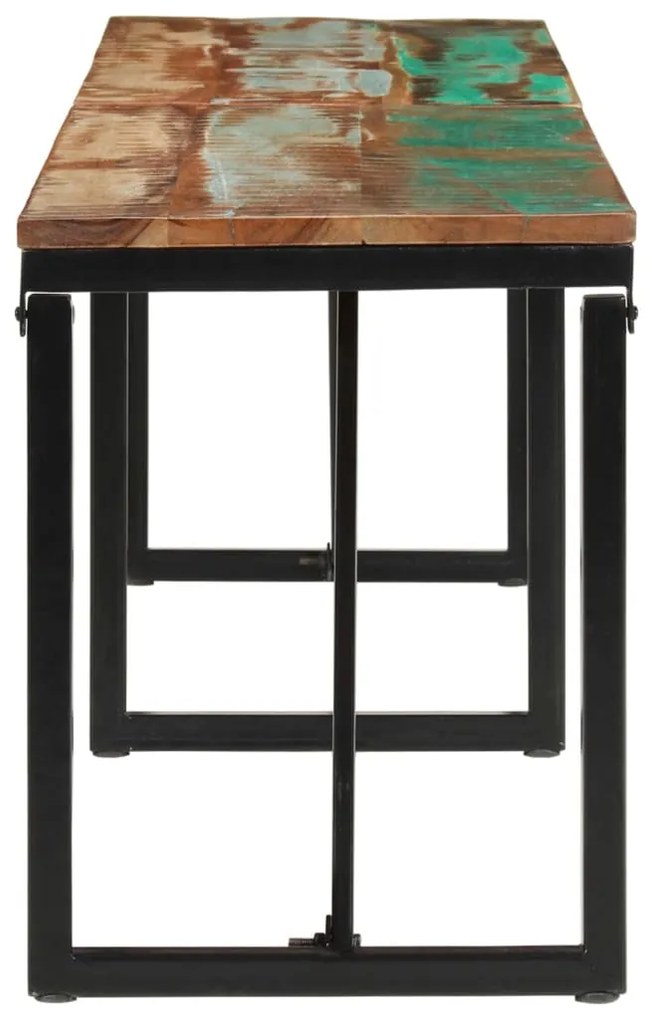 Banco 160x35x46 cm madeira recuperada maciça