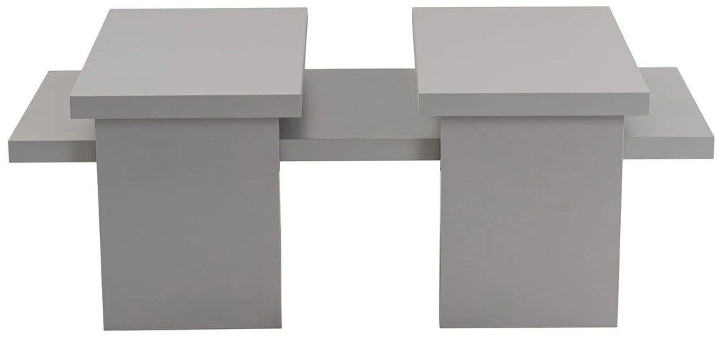 Mesa de Centro "Sanctuary" – Cinzento, 110x45x41,5 cm, Design Acolhedo