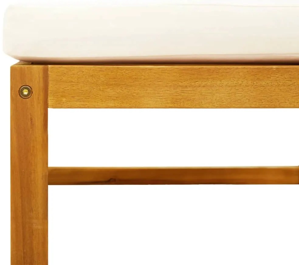 8 pcs conjunto de sofás de jardim com almofadões acácia maciça