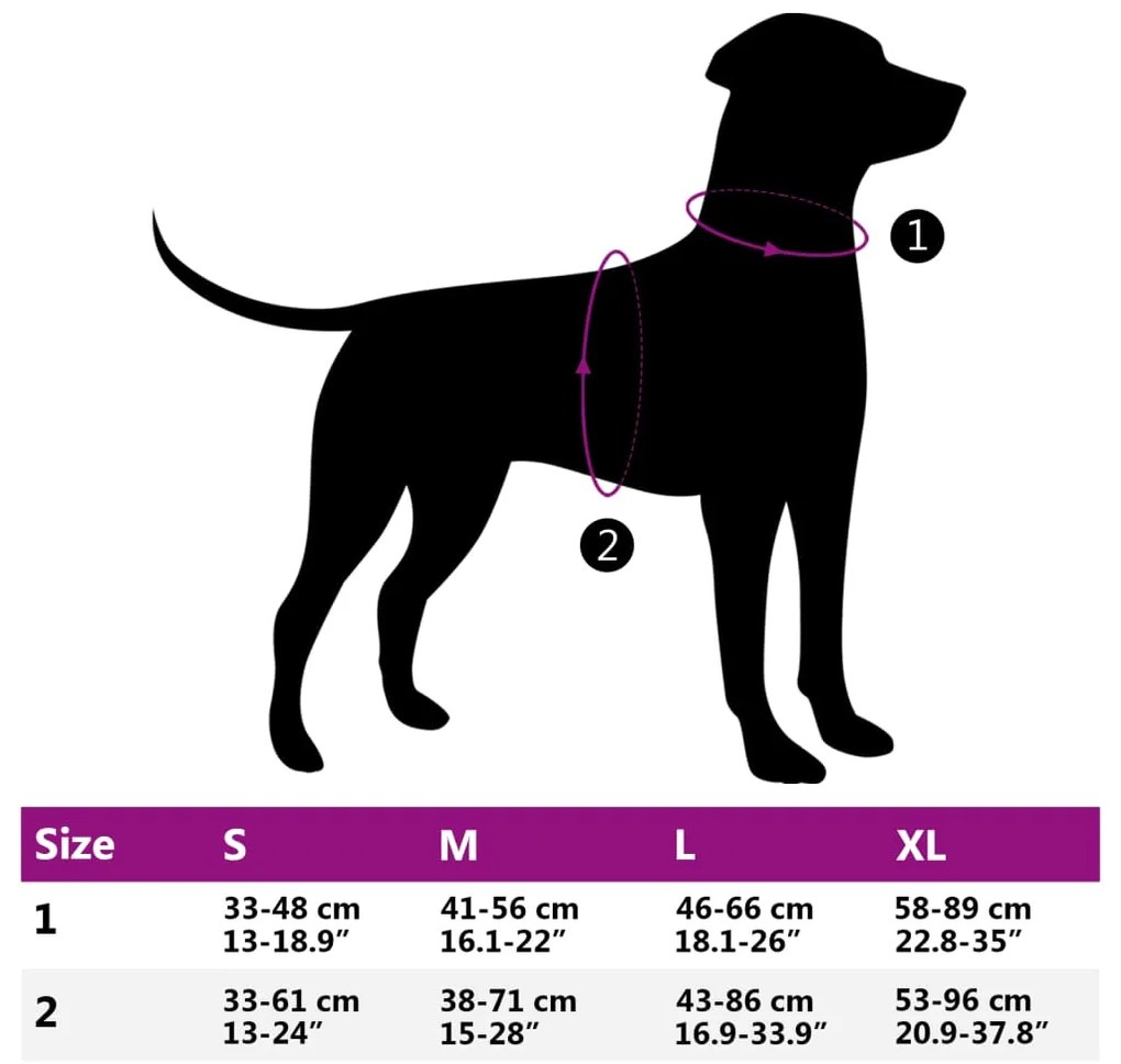 Peitoral para cães com faixas refletoras ajustável XL