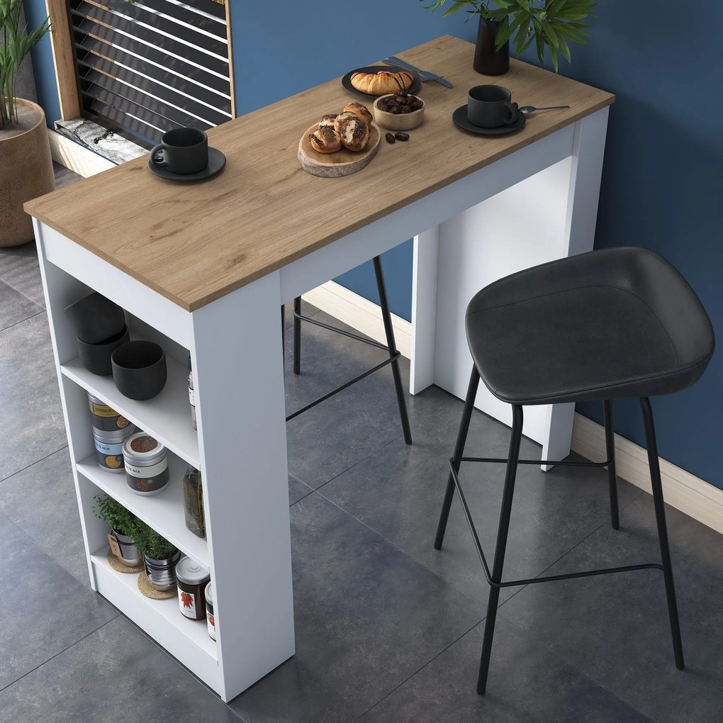 Mesa de Cozinha JA103 – Nogueira – 120x100x50 cm