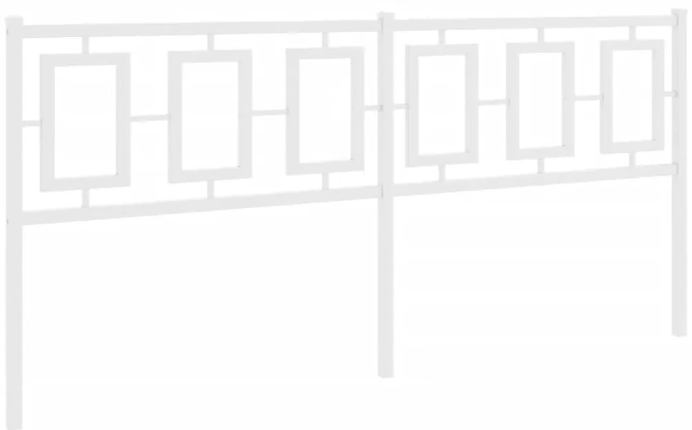 Cabeceira de cama 180 cm metal branco