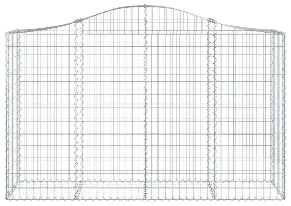 Cestos gabião arqueados 8pcs 200x50x120/140cm ferro galvanizado