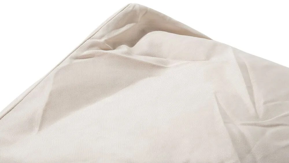 Pufe poltrona creme SIESTA Beliani