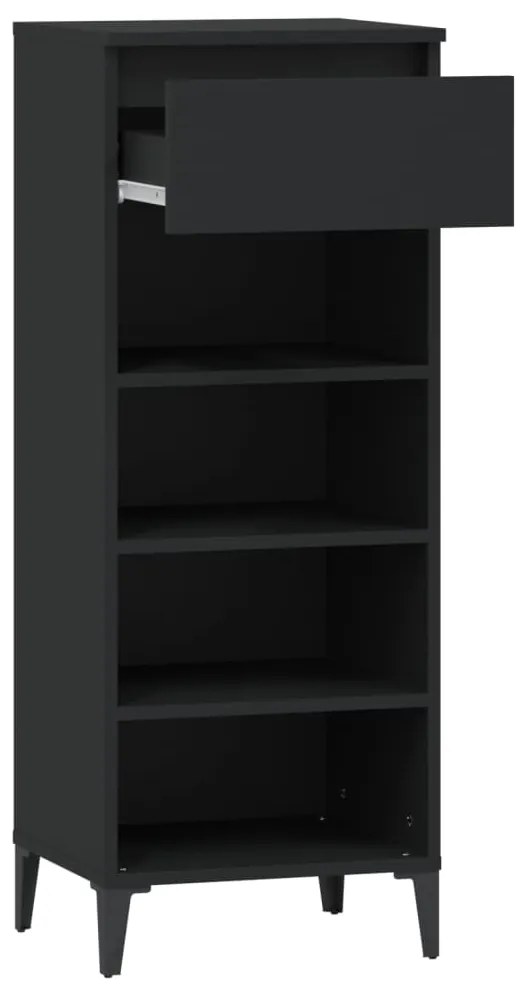 Sapateira 40x36x105 cm derivados de madeira preto
