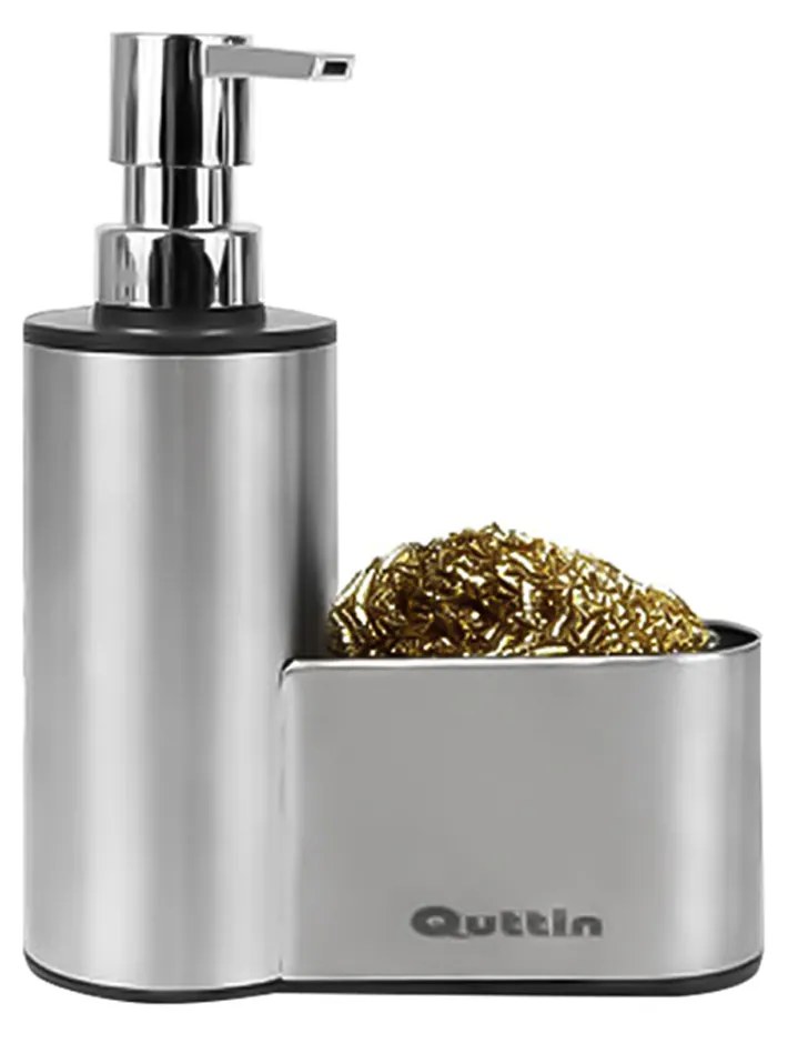 Dispensador com Porta Esfregão Inox 14.2X18.5X6.3CM