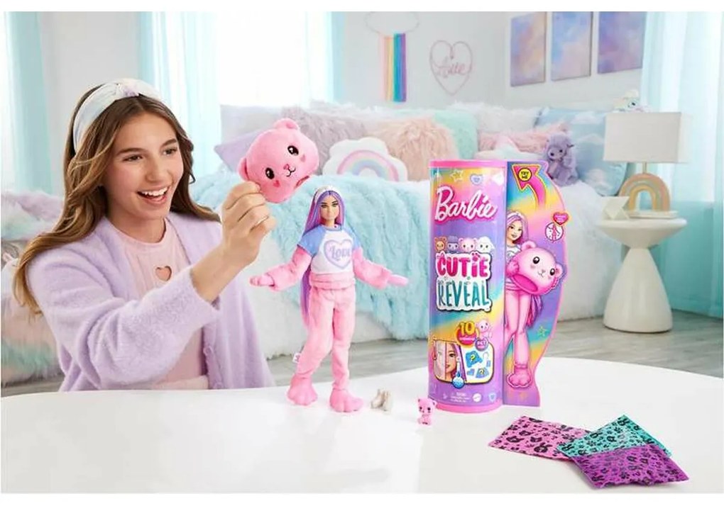 Boneca Barbie Cutie Reveal Urso