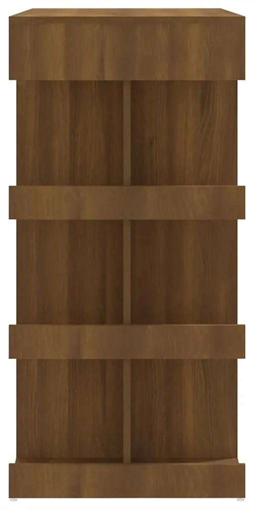 Mesa de bar c/ prateleiras derivados madeira carvalho castanho