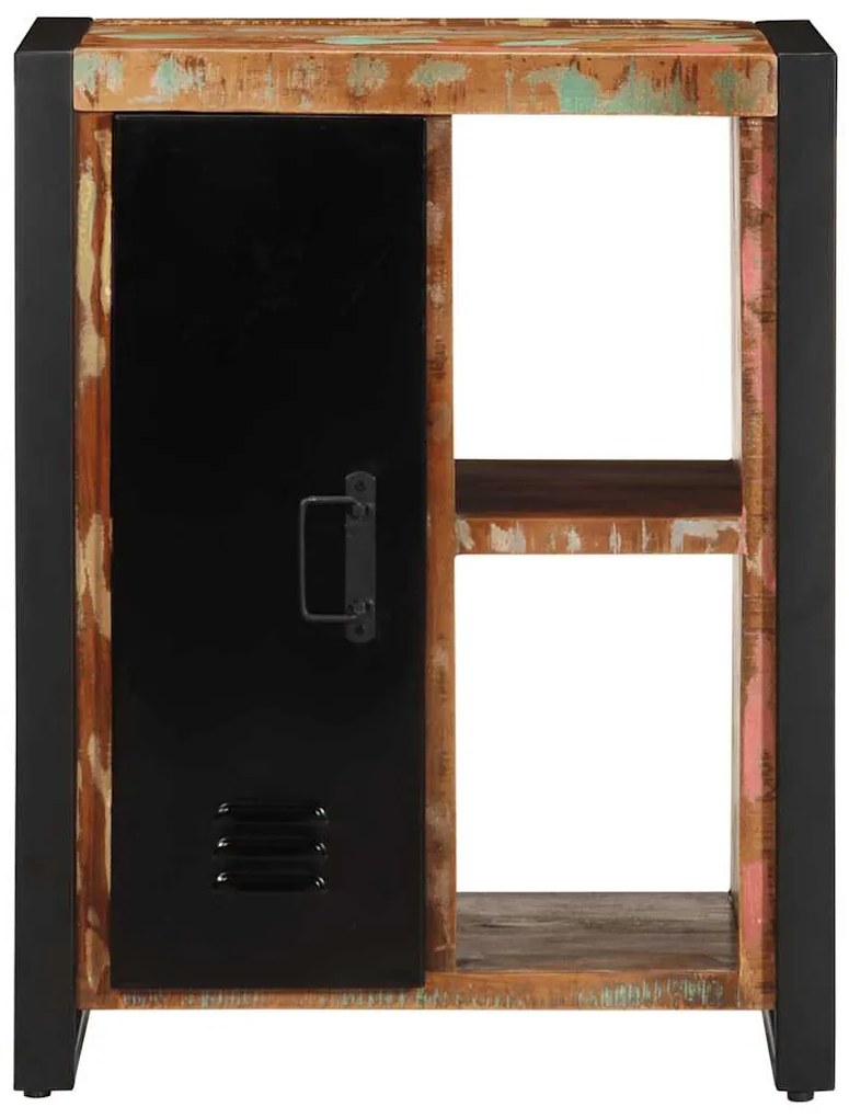 Aparador multicor 55x35x70 cm madeira maciça recuperada