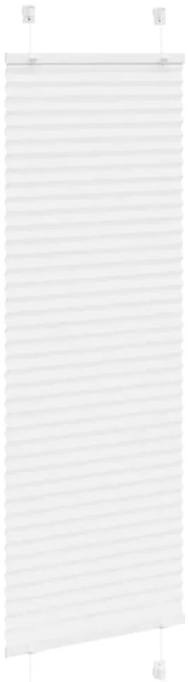 Branco Plissada Cega 45x100 cm Largura Tecido 44,4 cm Poliéster