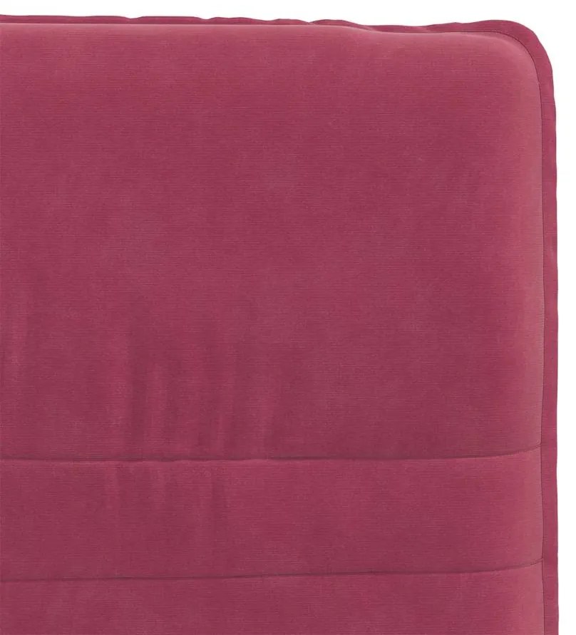 Cadeiras de jantar 2 pcs veludo vermelho tinto