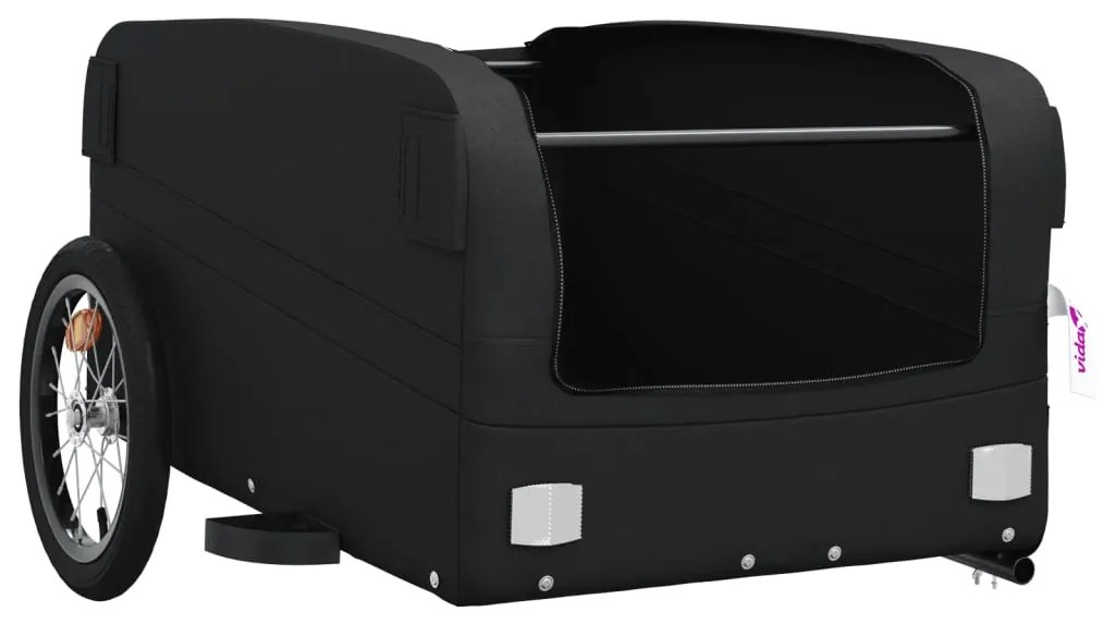 Reboque para bicicleta 45 kg ferro preto