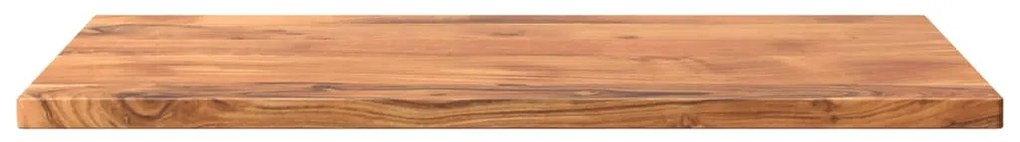 Tampo de mesa retangular 80x50x2,5 cm madeira de acácia maciça
