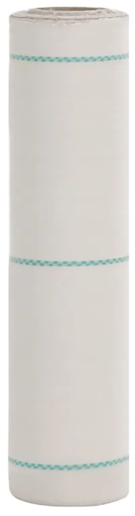 vidaXL Tela para ervas daninhas 0,5x50 m PP branco