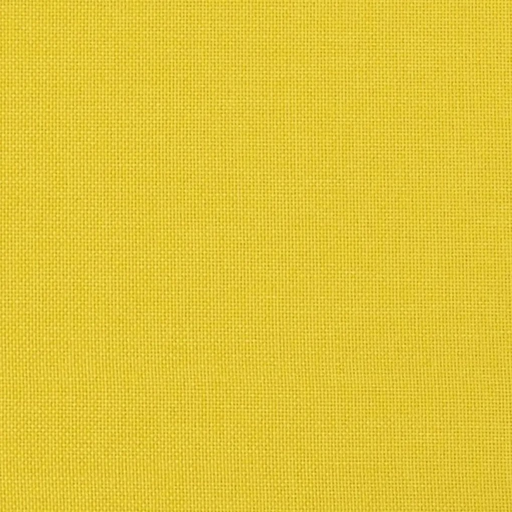 Sofá de 3 Lugares - Vilamoura - Em Tecido - Cor Amarelo - 198x77x80 cm