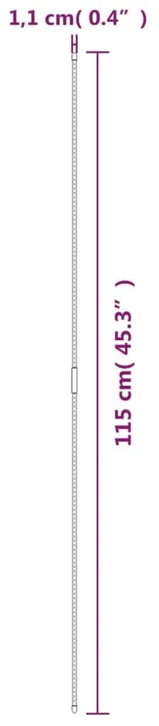 Estaca para plantas de jardim 30 pcs 115 cm aço