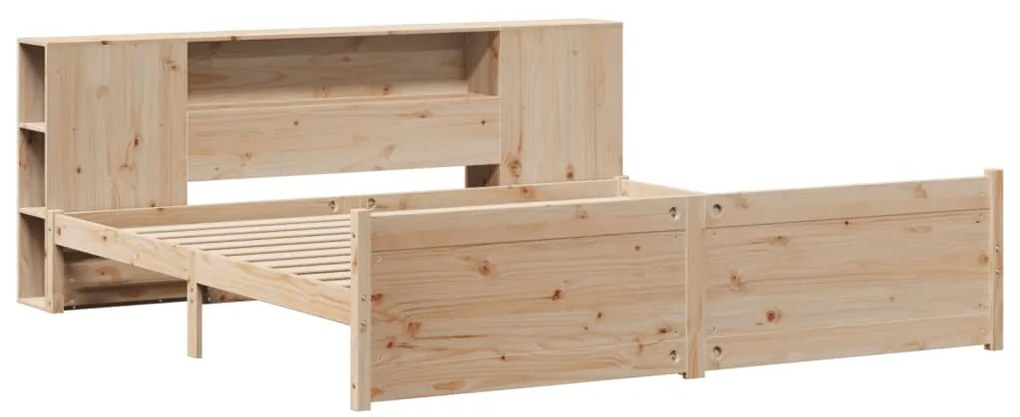 Cama com estante sem colchão 180x200 cm pinho maciço