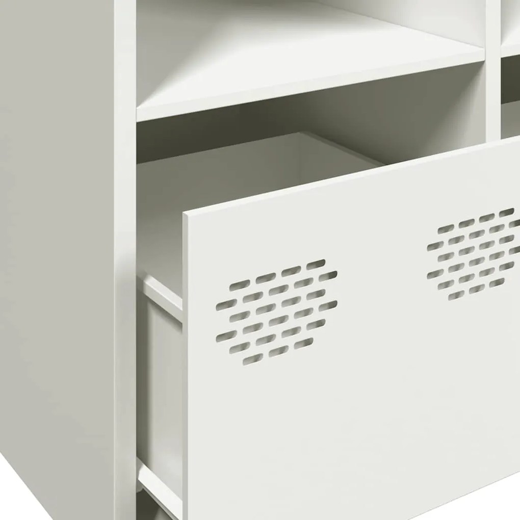 Aparador 135x39x73,5 cm aço laminado a frio branco