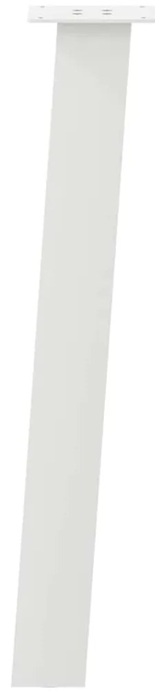 Pés de mesa de console 4 peças, branco, 72 cm, aço