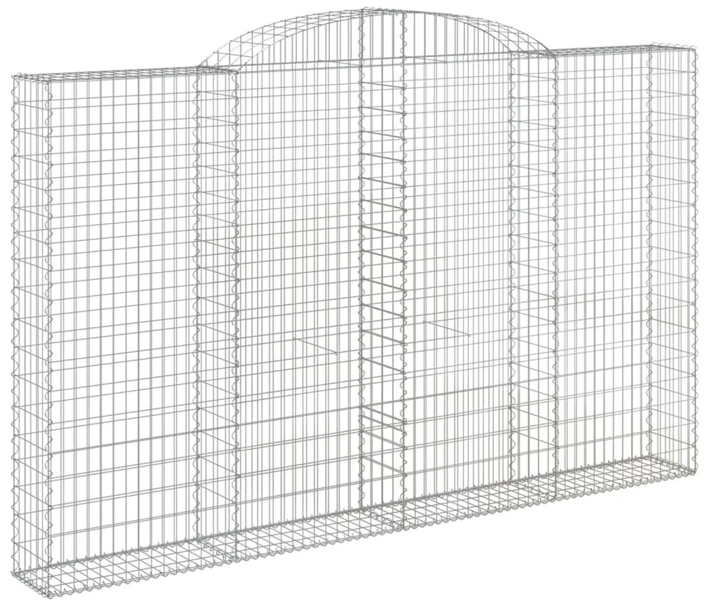 Cestos gabião arqueados 8pcs 300x30x180/200cm ferro galvanizado