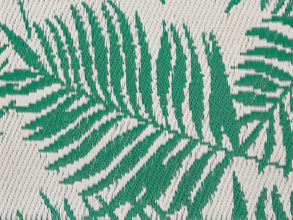 Tapete de exterior verde esmeralda 120 x 180 cm KOTA Beliani